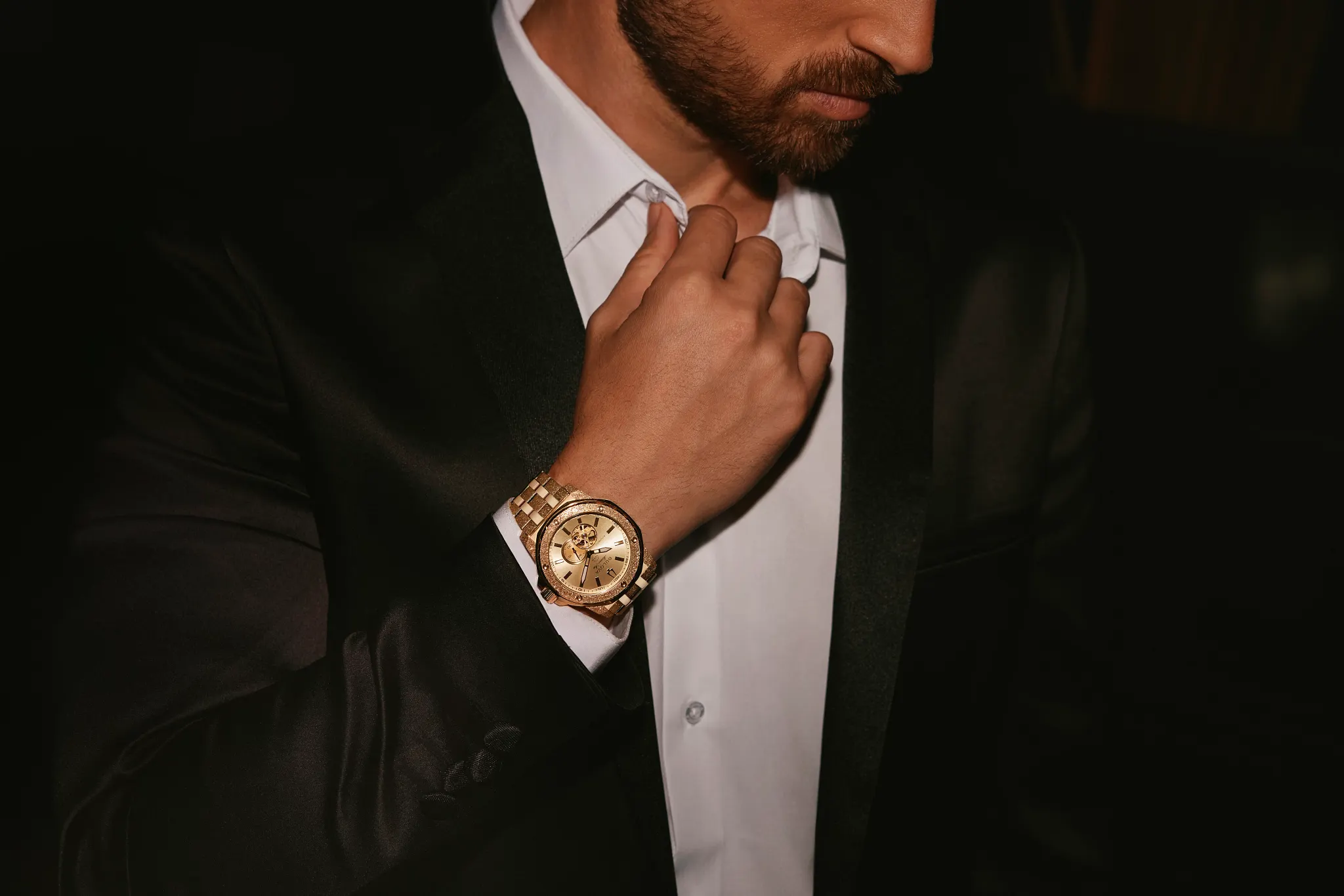 Champagne Dial Stainless Steel Bracelet Marine Star 97A200 | Bulova